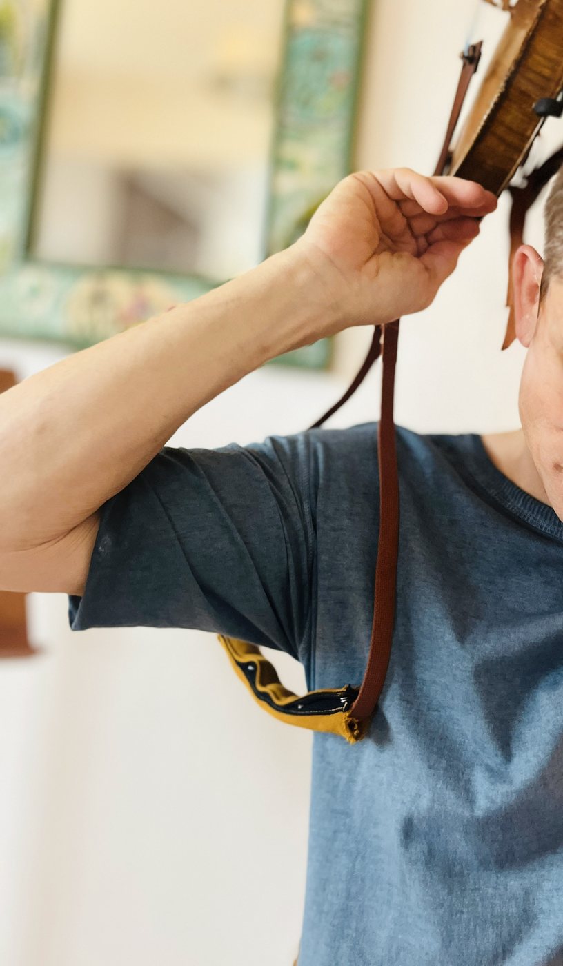Adjusting the strap